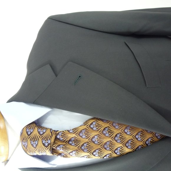 Boss Jacket Men 42US/52EU Mars Gray Natural Stretc - Picture 2 of 10